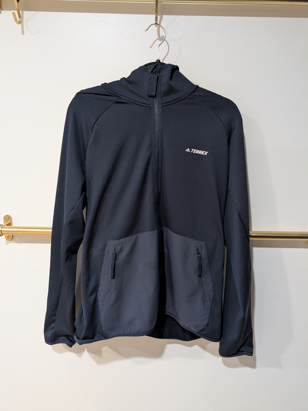 adidas Terrex Men's Navy Full-Zip Performance Jacket